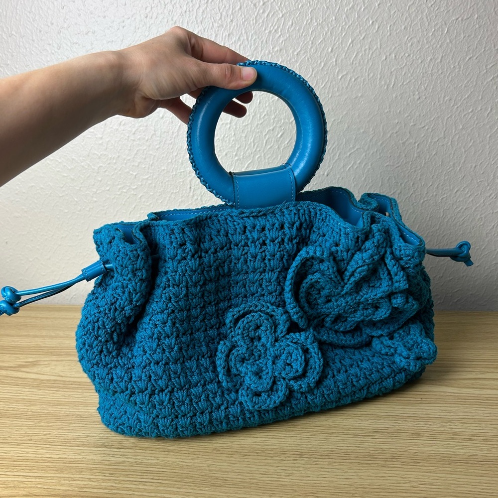 NWT Patricia Nash Carlina Butterfly Crochet Satchel